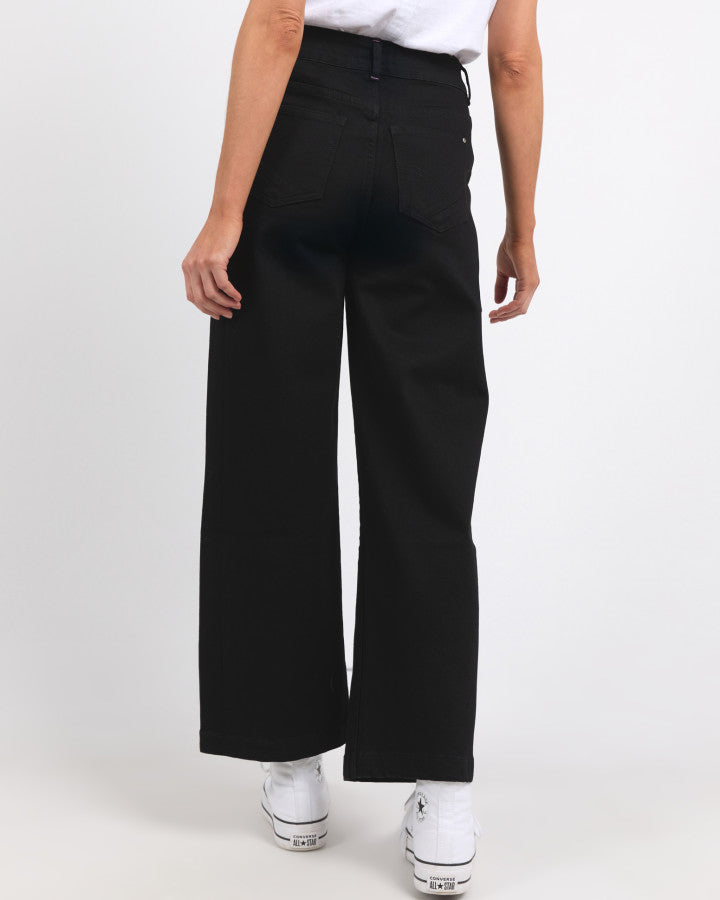 Izzy Wide Leg Jean | Black