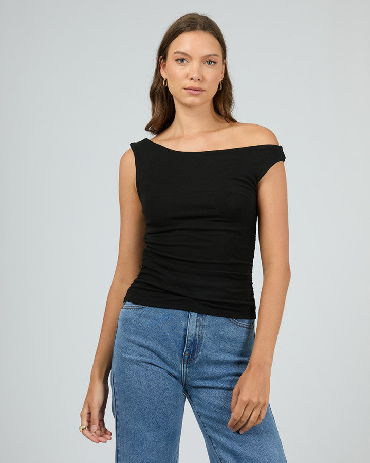 Kylie Off Shoulder Top | Black