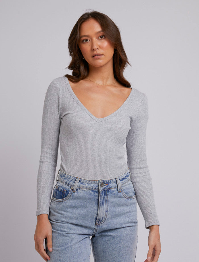 Lily Long Sleeve | Grey Marle