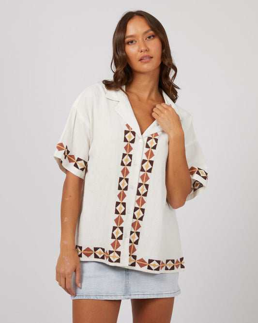 Los Cabos Shirt | Vintage White