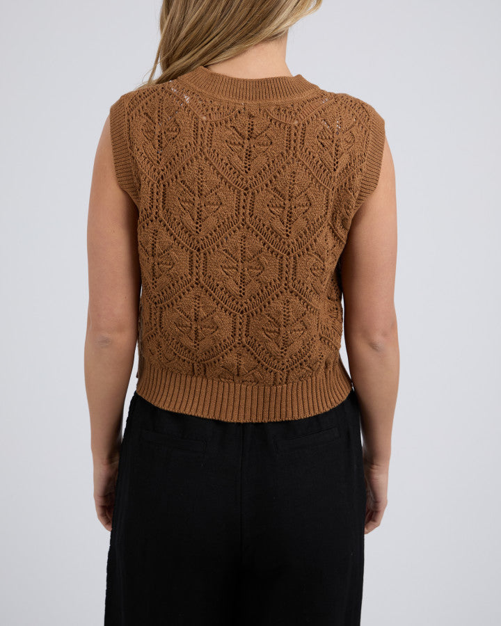 Luna Knit Vest | Toasted Coconut