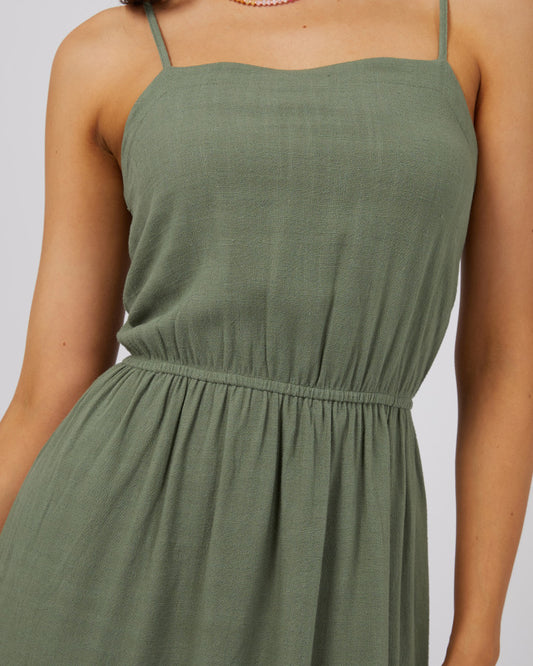 Luxe Linen Maxi Dress | Khaki