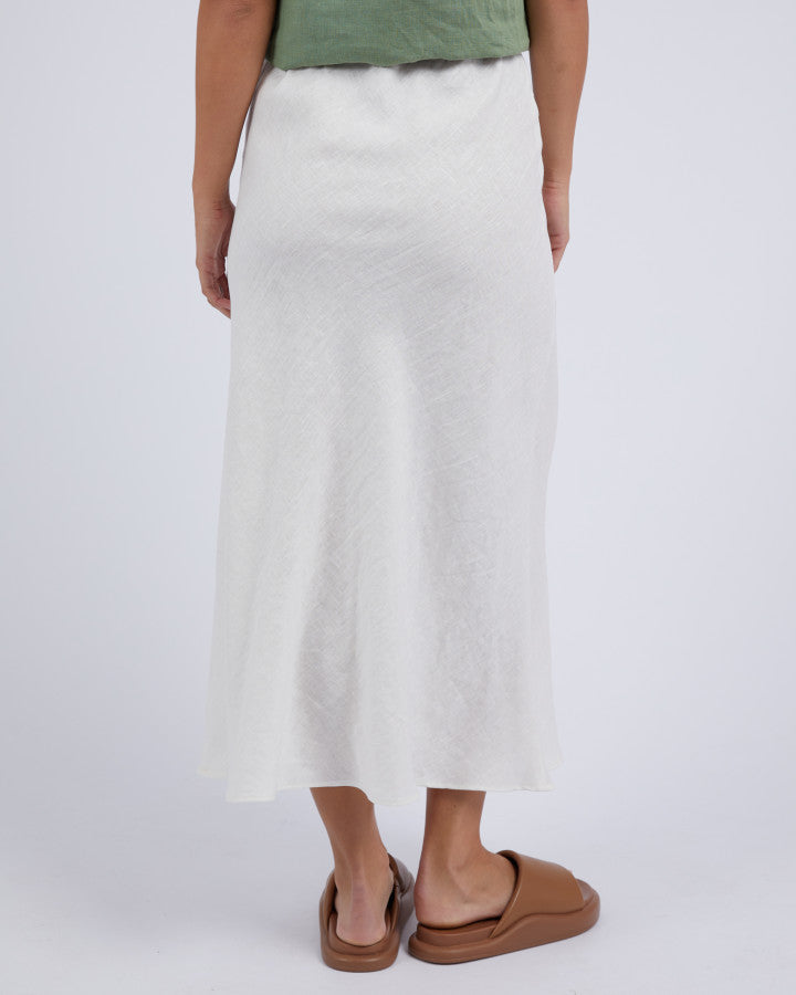 Lyon Slip Skirt | Vanilla White