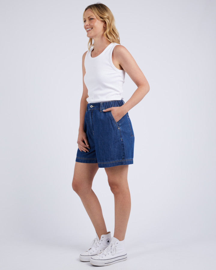 Matilda Denim Short | Dark Blue