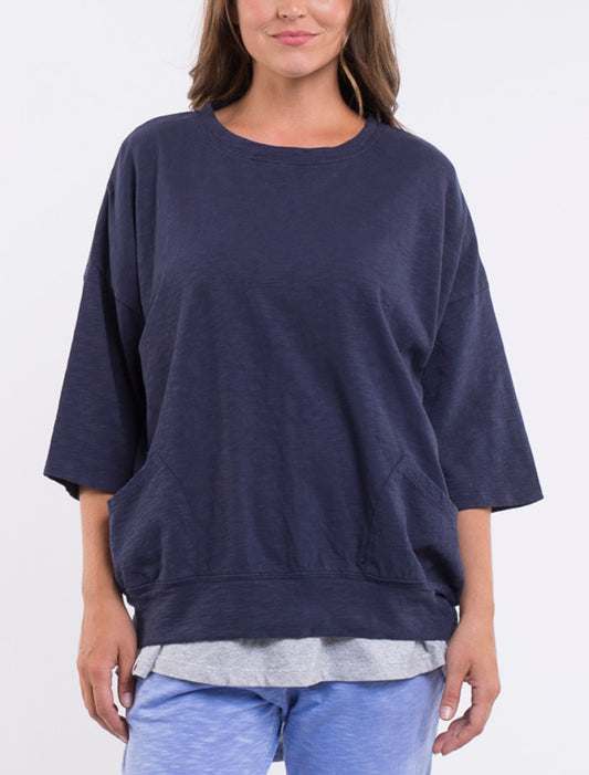 Fundamental Mazie Sweat | Navy