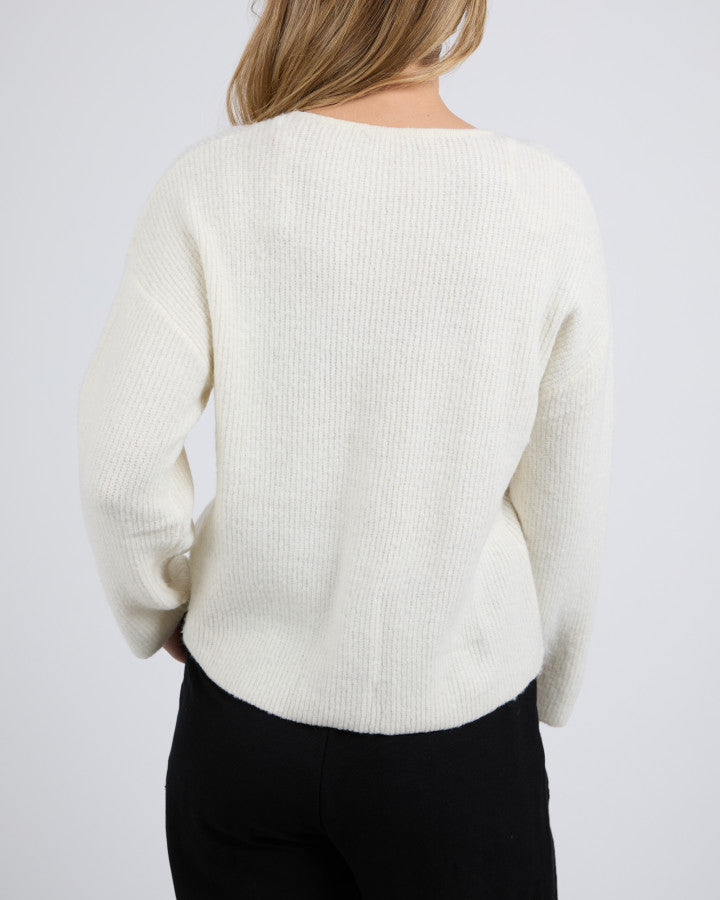 Murphy Knit Cardi | Vintage White