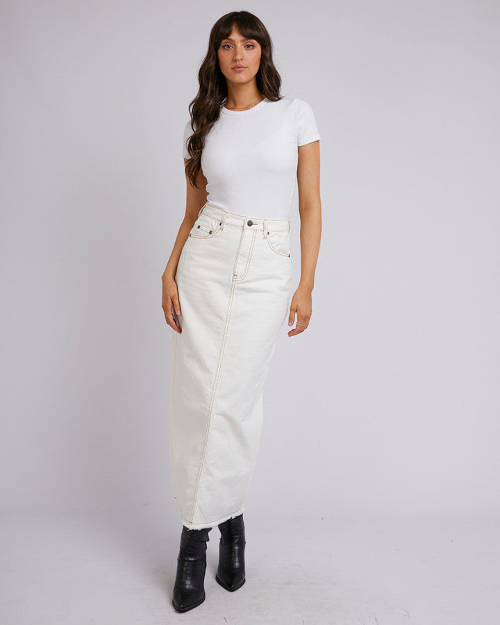 Ray Comfort Maxi Skirt | Vintage White