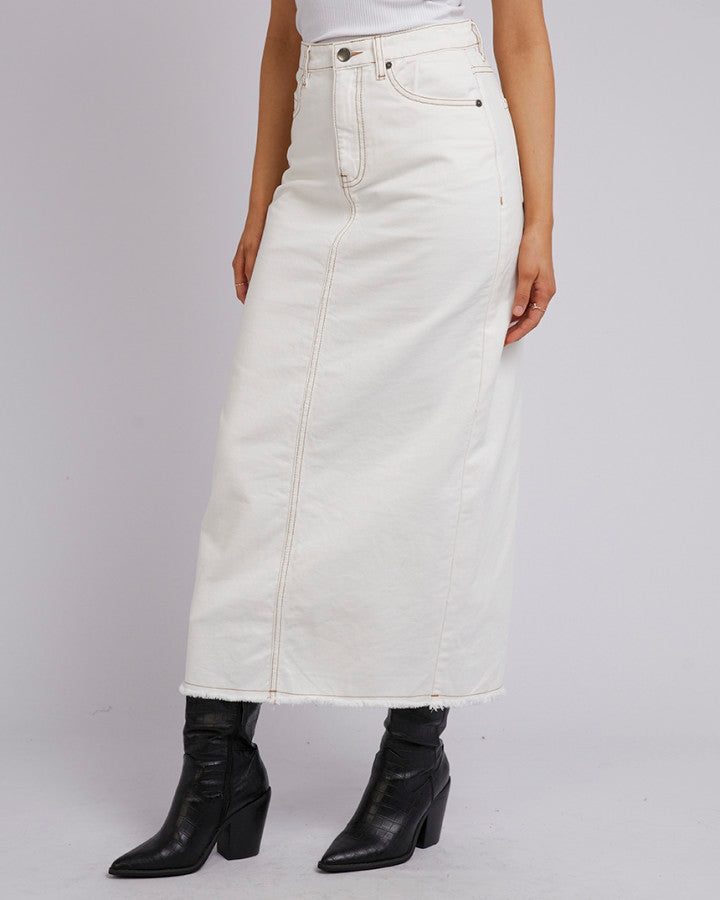 Ray Comfort Maxi Skirt | Vintage White