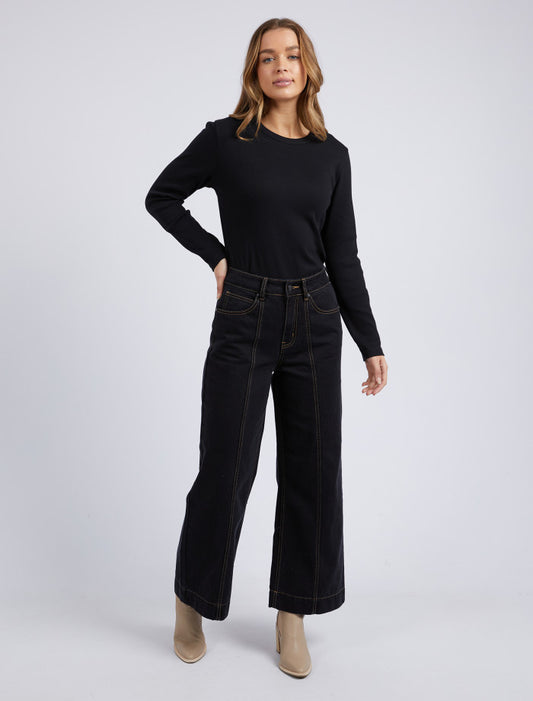 Royal Wide Leg Jeans | Black