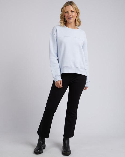 Shelley Fleece Crew | Blue Mist