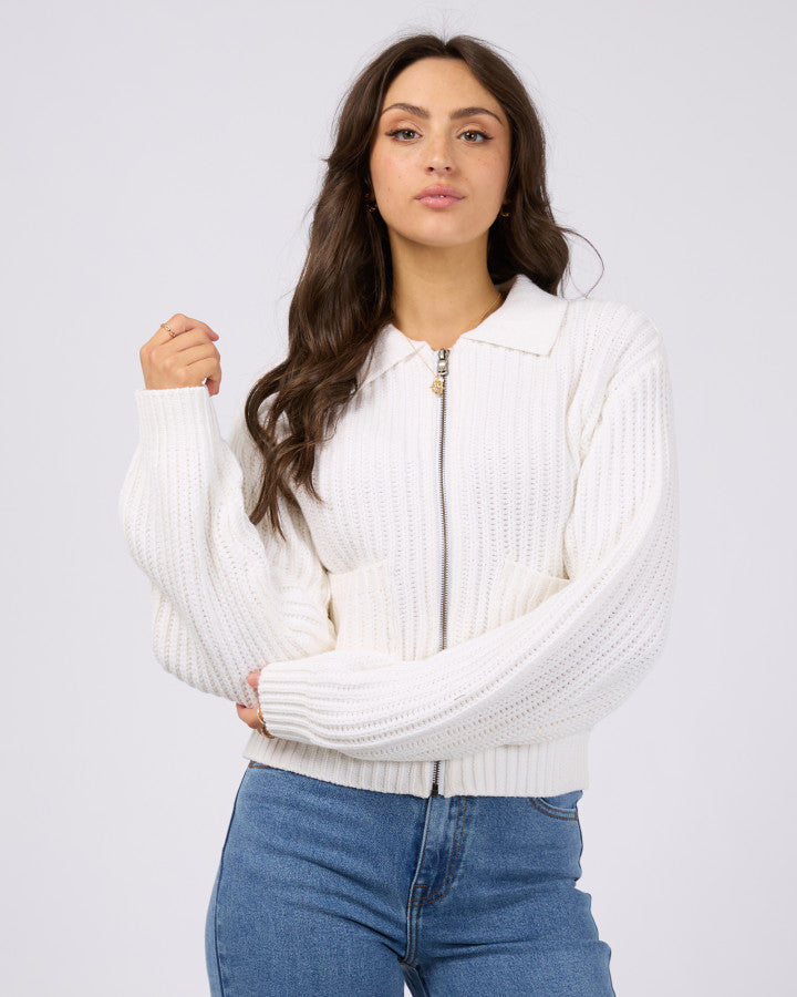 Soho Knit Zip Through