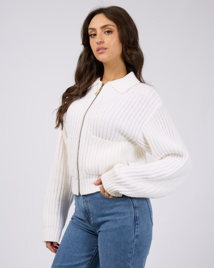 Soho Knit Zip Through