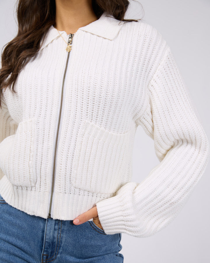 Soho Knit Zip Through