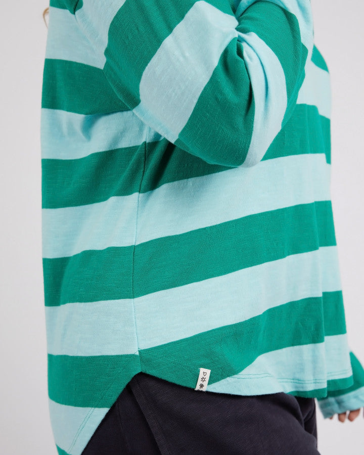 Spritz Stripe L/S Tee | Green