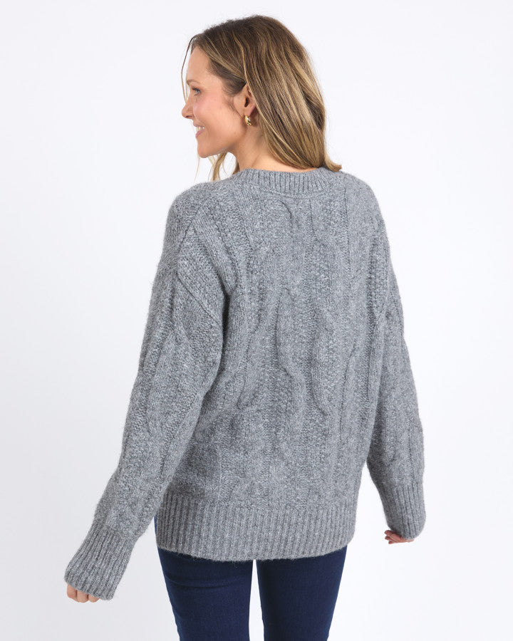 Tallulah Cable Knit | Charcoal