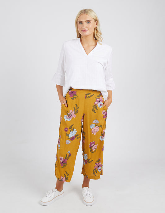 Sweet Pea Wide Leg Pant | Mustard